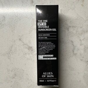 Allies of Skin The One SPF 50 Invisible Sunscreen Gel - Black Packaging